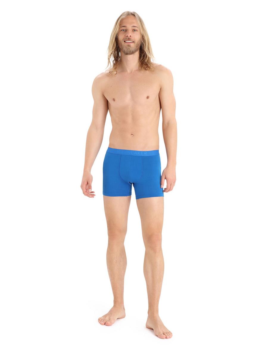 Sous Vêtement Icebreaker Cool-Lite™ Merino Anatomica Boxers Homme Bleu | FR 1320CTVE